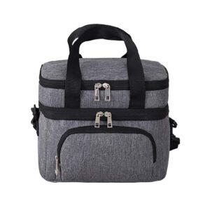 Custom double layer lunch cooler bag