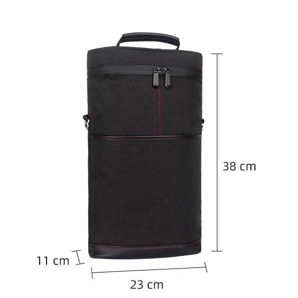 Portable drum black wine cooler bag supplies - Image 5