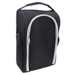 Black portable nylon golf shoes bag wholesale