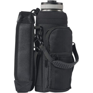 custom camping tote bag with water bottle pocket