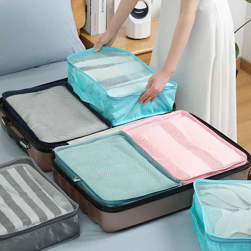 Wholesale mesh travel organizer bags with zipper - Image 4