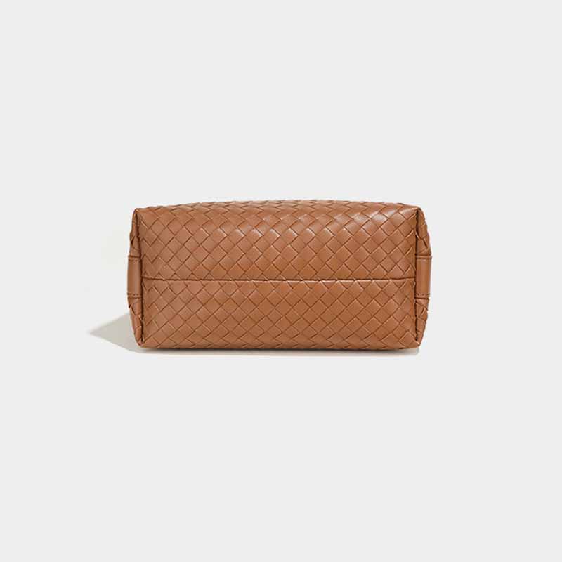 Womens shoulder woven leather bag customize - Image 2