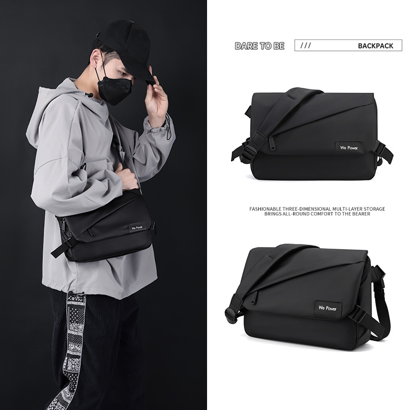 nylon messenger bag mens