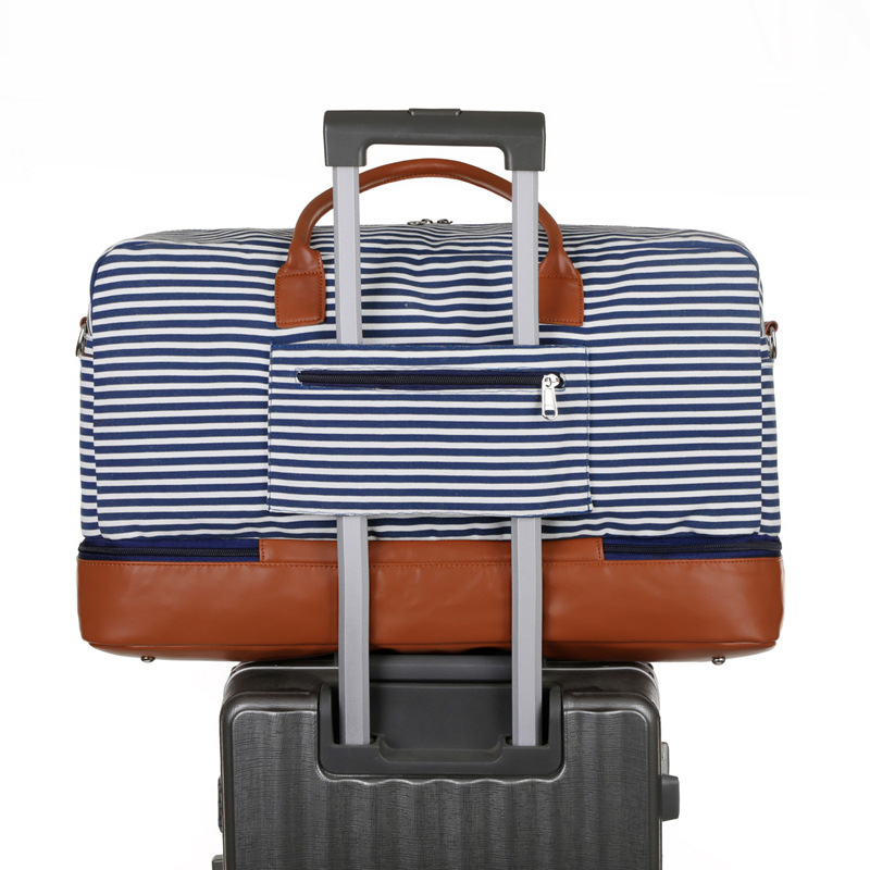 Custom sports duffle bags with shoe compartment - Image 4
