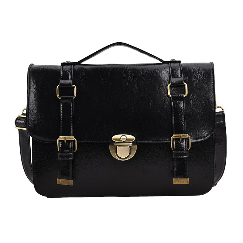black messenger bag