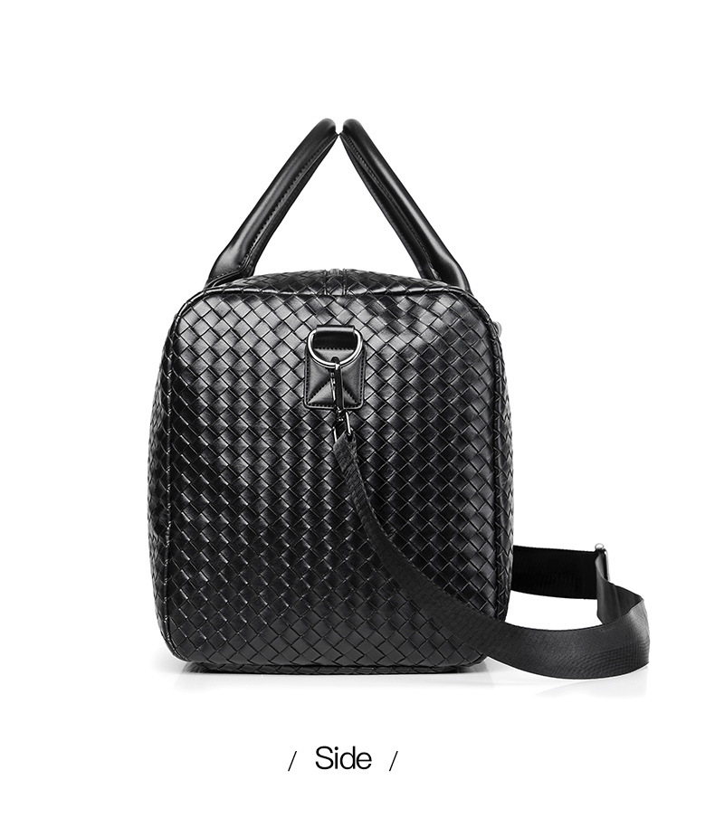faux leather duffle bag mens