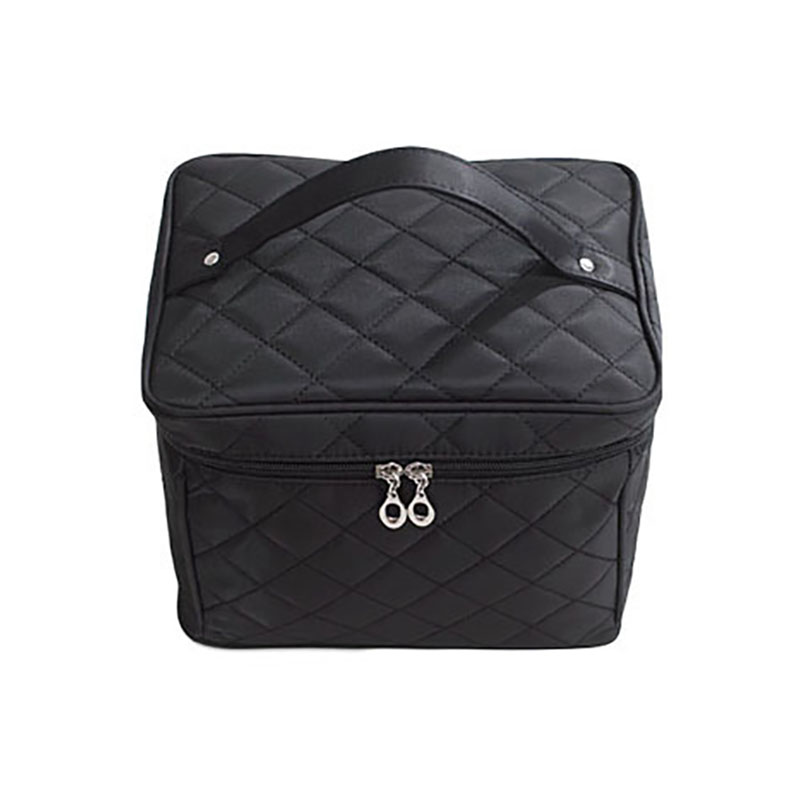 black cosmetic bag