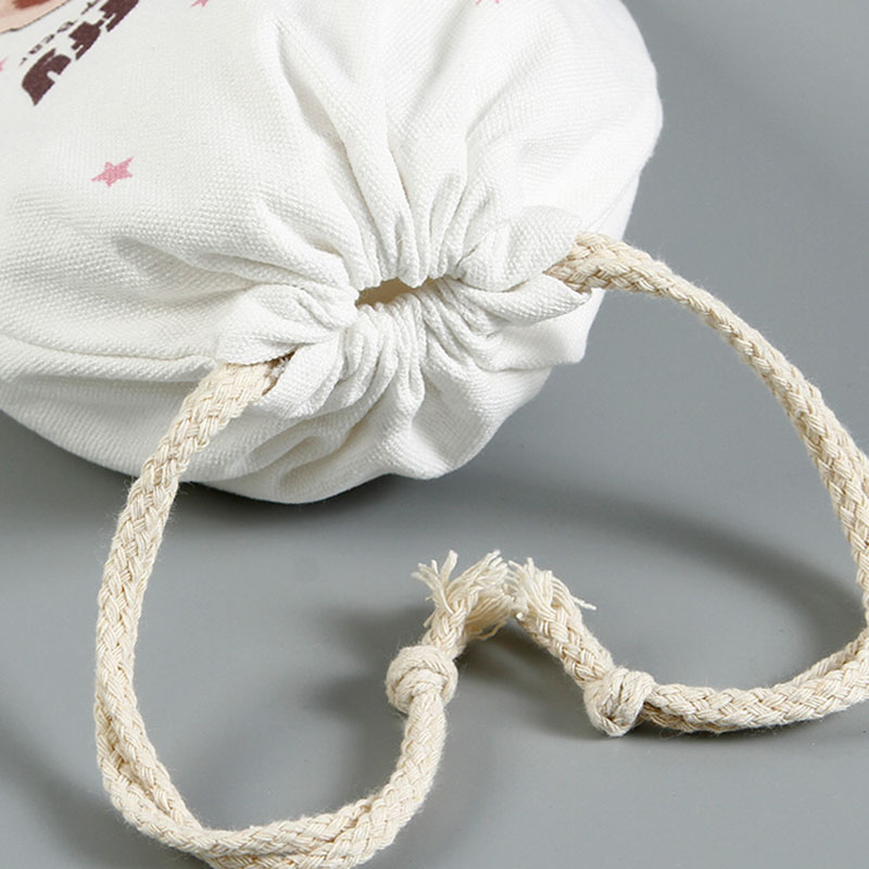 canvas drawstring pocket