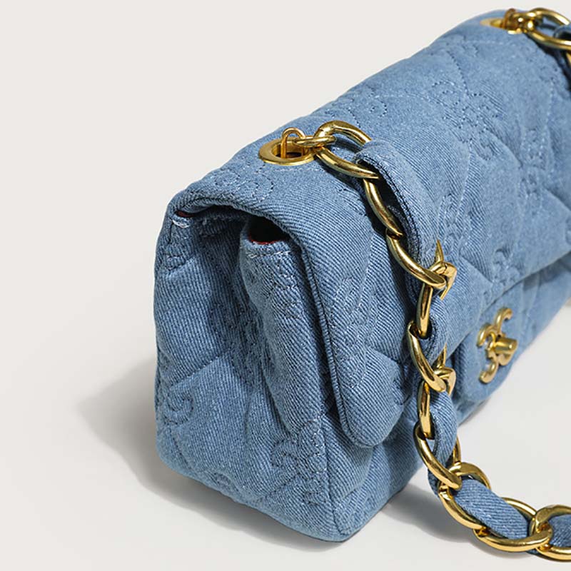 denim shoulder bag