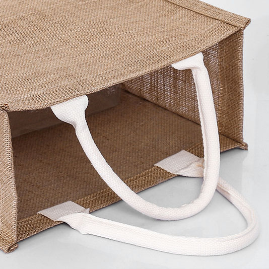 jute tote shopping bag