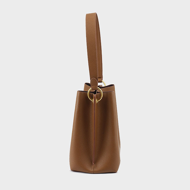 leather bucket bag tote