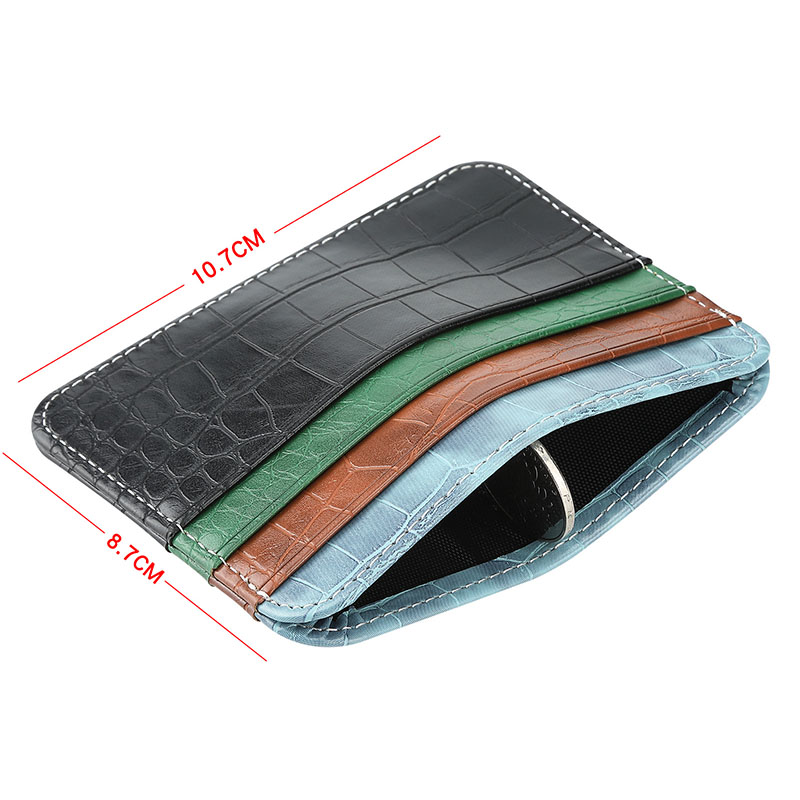 leather card holder size