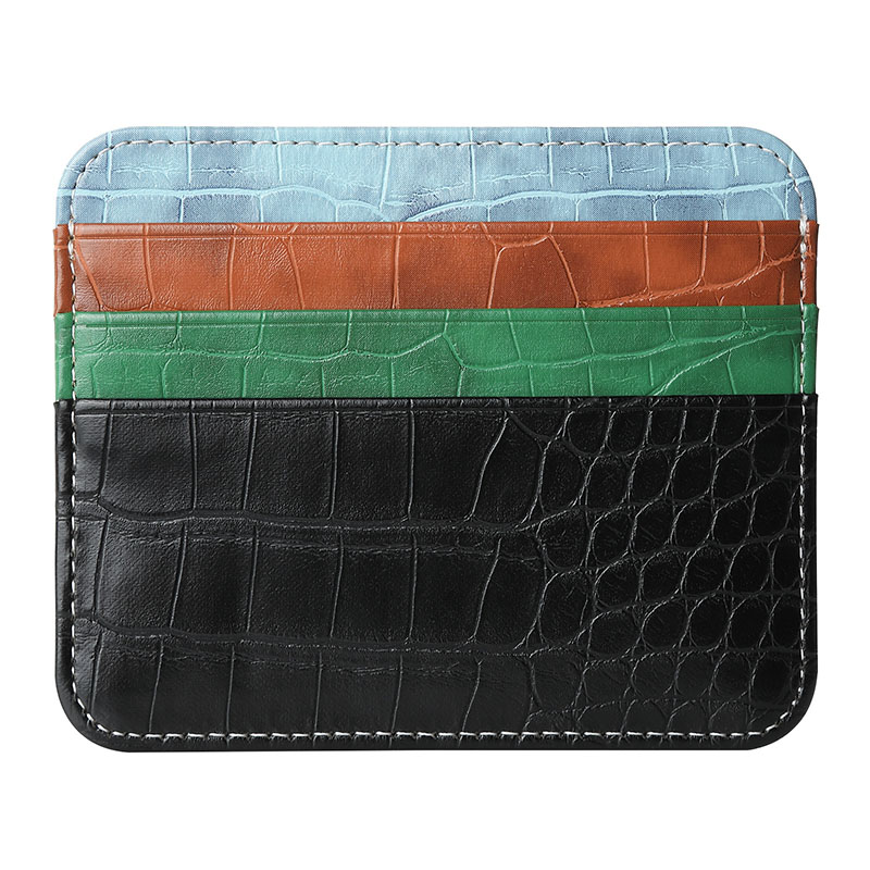 Wholesale pu leather card holder for women men