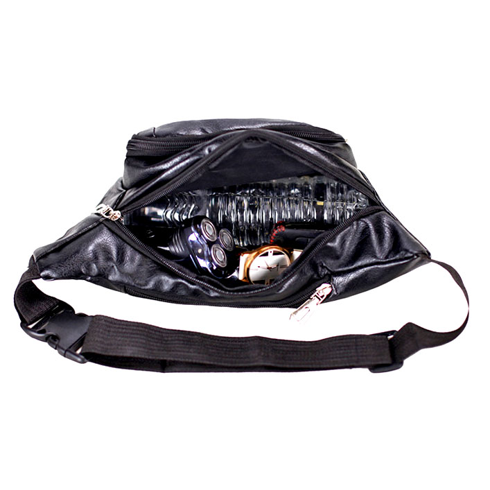 Men's black shoulder fanny pack bulk wholesale - Image 4