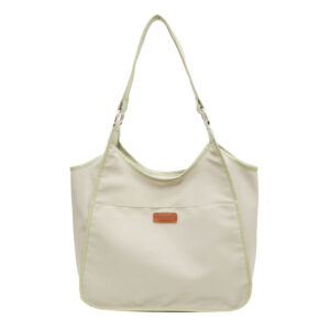 Custom women large nylon tote bag with zipper