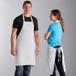 Wholesale polyester white apron for men women